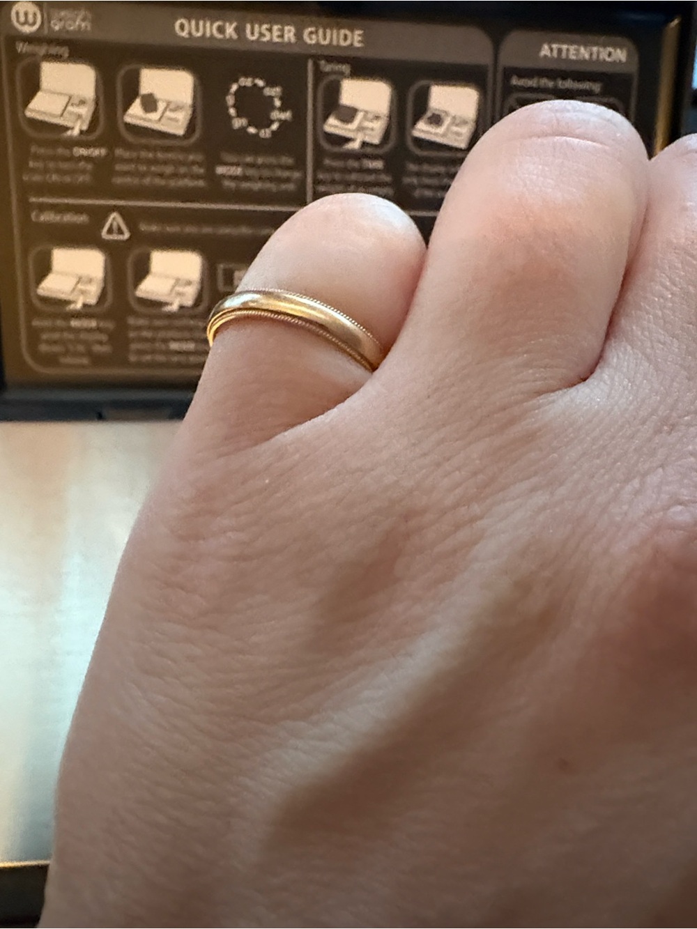 14KP gold ladies ring - Picture 4 of 4